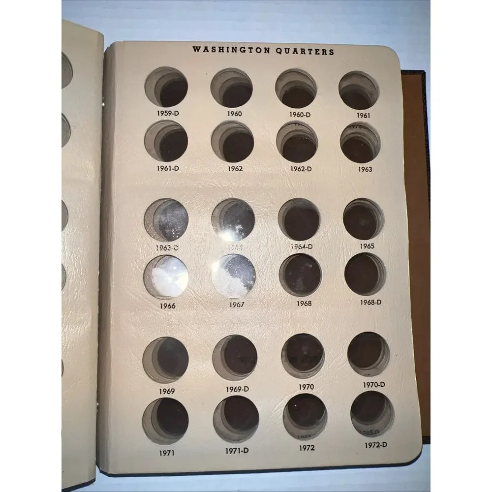 Dansco 7140 Coin Album For US Washington Quarters 1932-1991